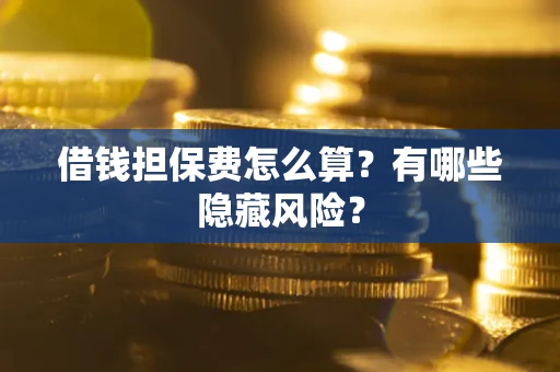 北京借钱担保费怎么算？有哪些隐藏风险？