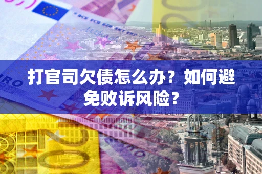 北京打官司欠债怎么办？如何避免败诉风险？