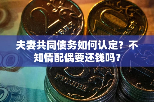 北京夫妻共同债务如何认定？不知情配偶要还钱吗？