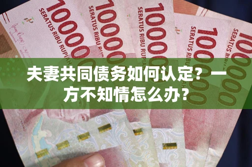 北京夫妻共同债务如何认定？一方不知情怎么办？