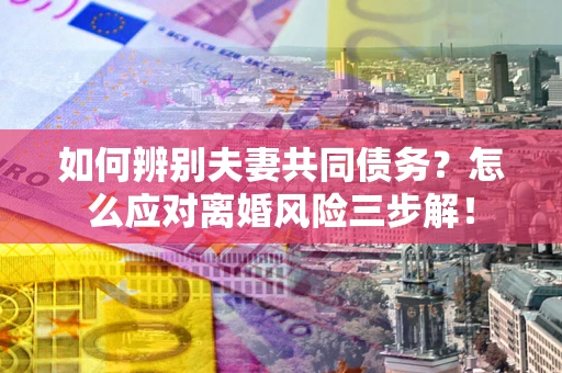 北京如何辨别夫妻共同债务？怎么应对离婚风险三步解！