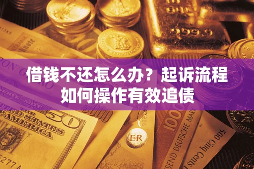 北京借钱不还怎么办？起诉流程如何操作有效追债