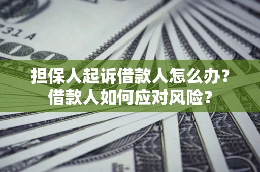 北京担保人起诉借款人怎么办？借款人如何应对风险？