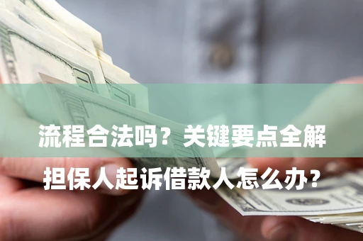 北京

担保人起诉借款人怎么办？流程合法吗？关键要点全解析