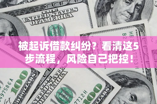 北京被起诉借款纠纷？看清这5步流程，风险自己把控！